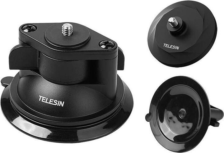 Actual product image Telesin Magnetic Base and Suction Cup Base Set for Insta360 GO 3 (Insta360 Go 3)