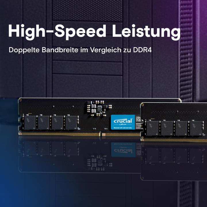 Image du produit Crucial Mémoire ordinateur de bureau (2 x 16GB, 5600 MHz, RAM DDR5, DIMM)