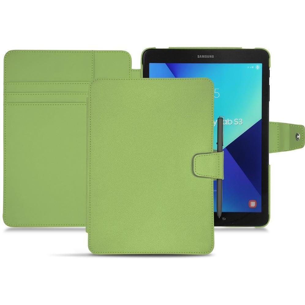 Noreve Lederschutzhülle Wallet (Galaxy Tab S3 9.7 (2017)), Tablet Hülle, Grün