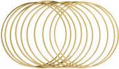 Rayher Anelli in metallo, rivestiti, 20cm ø, oro, 10 pezz