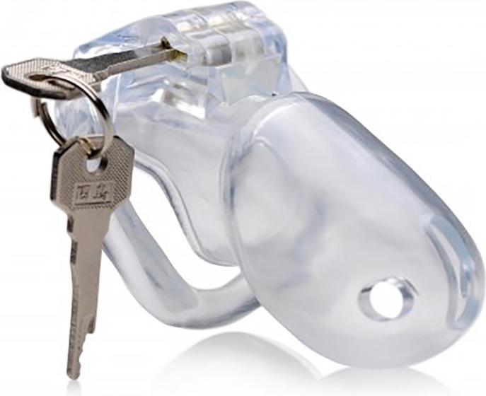 Produktbild Master Series Clear Captor Chastity Cage with Keys - Large