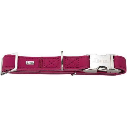 Hunter Halsband Softie Alu-Strong Kunstleder Nubuk, Halsband + Leine