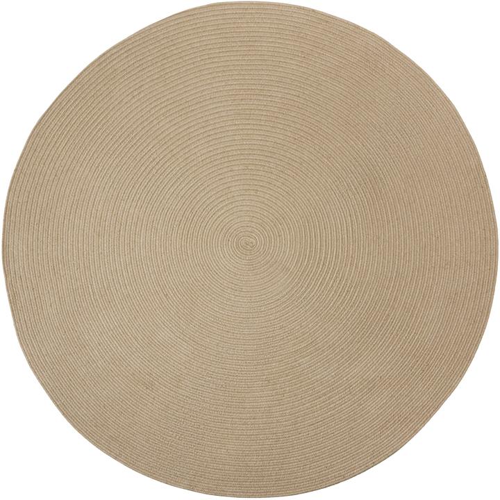 tectake Geflochtener Teppich Vibe aus Jute- und Kunststofffasern (160 cm)