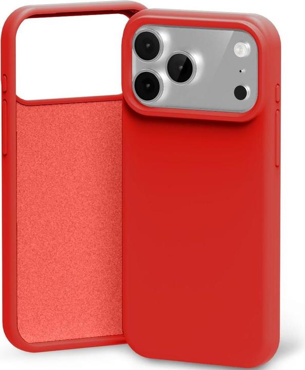 Actual product image Etui Silicone do iPhone 17 Pro Max czerwony (Apple iPhone 17 Pro)