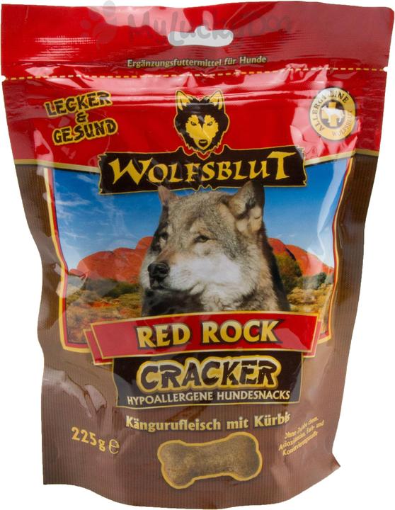 Actual product image Wolfsblut Cracker dog snacks Red Rock with kangaroo 225 g (Adult, 1 pcs., 225 g)