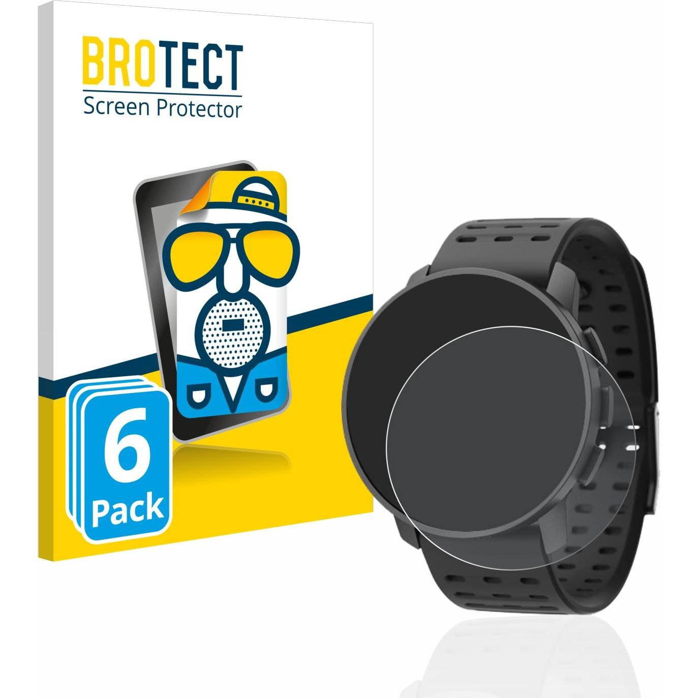 BROTECT Entspiegelungs-Schutzfolie Displayschutz Matt, Smartwatch Schutzfolie, Grau