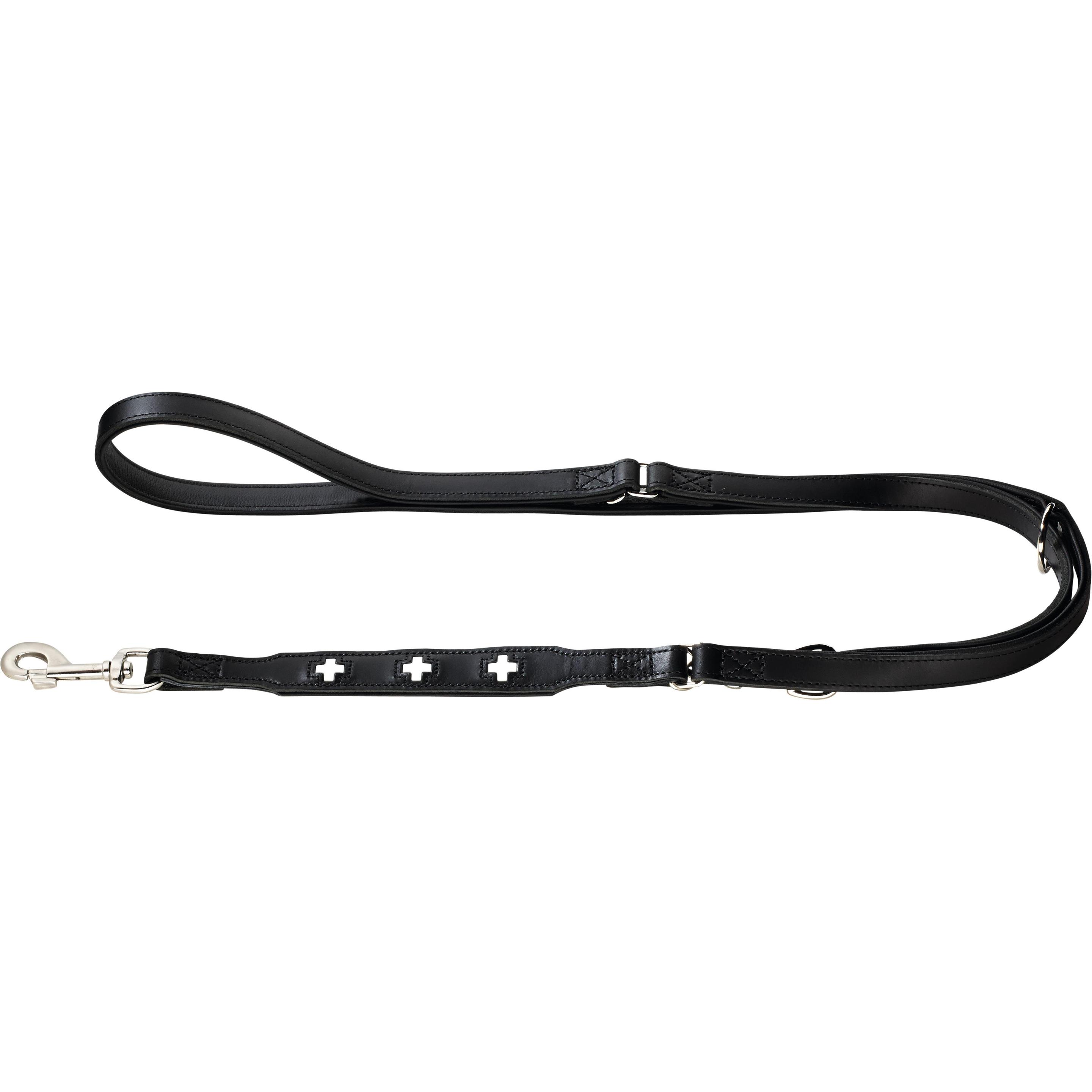 Hunter Verstellbare Führleine Swiss Echtleder (Hund, Hundesport), Halsband + Leine