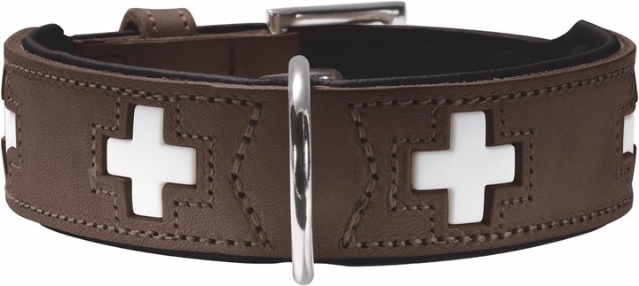Hunter Collier Swiss en cuir véritable (Chien)