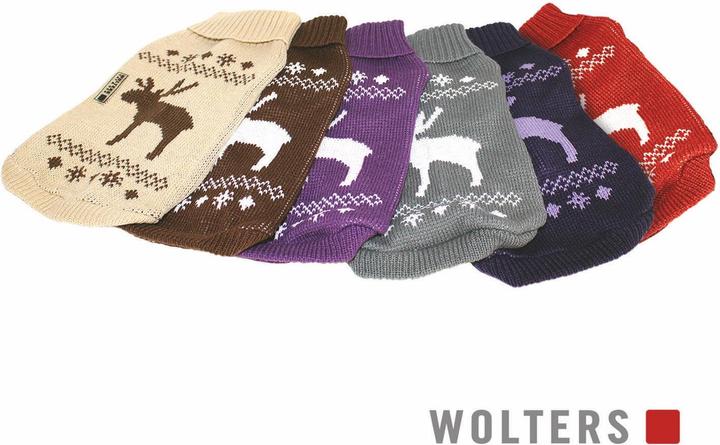 Immagine prodotto Wolters Maglione a maglia alce per Mops&Co- (40, Maglione per cani)