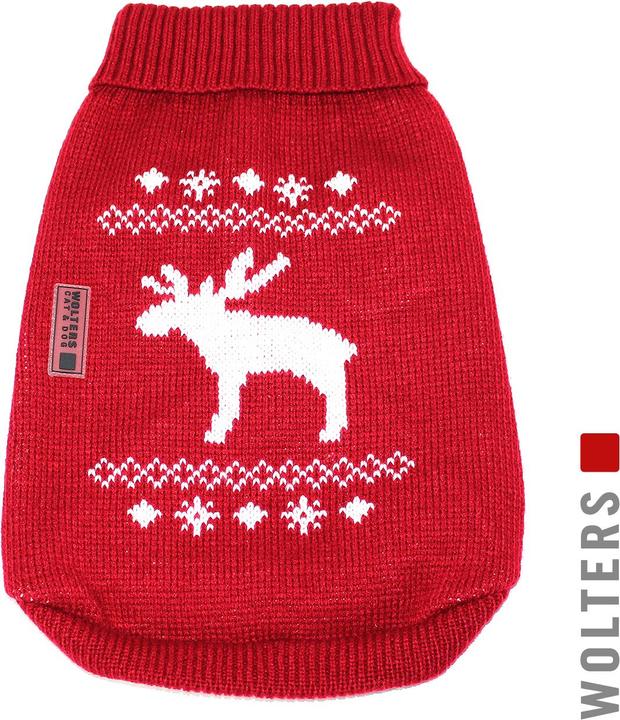 Immagine prodotto Wolters Maglione a maglia alce per Mops&Co- (40, Maglione per cani)
