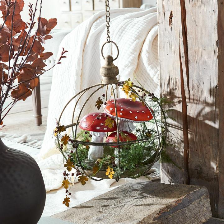Actual product image Loberon Decorative mushroom Lupton red/white