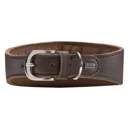 Hunter Windhundhalsband Super Soft Echtleder (Hund, Hundesport), Halsband + Leine
