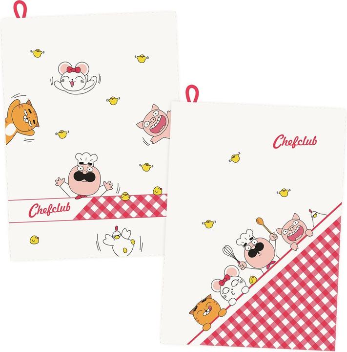 Chefclub Lot 2 torchons de cuisine (35 x 50 cm)
