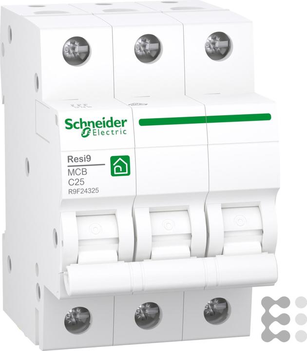 APC Disjoncteur de protection de ligne R9F24325 Resi9 3P, 25A, C Caractéristiques