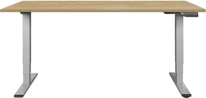 Produktbild Contini höhenverstellbarer Bürotisch 200 x 90 cm Eichendekor / Gestell dunkelgrau