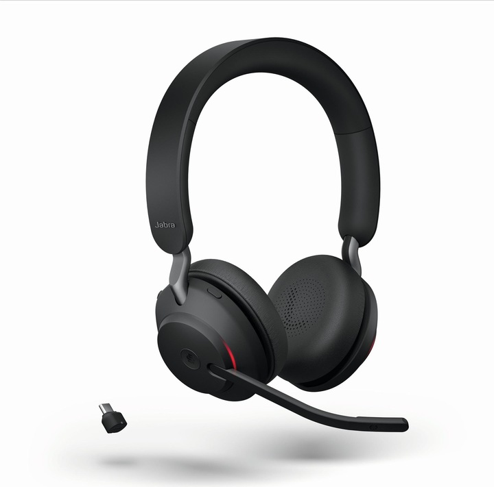 Produktbild Jabra Evolve2 65 Stereo MS + Ladestation + Link 380c schwarz (Kabelgebunden, Kabellos, USB-C)
