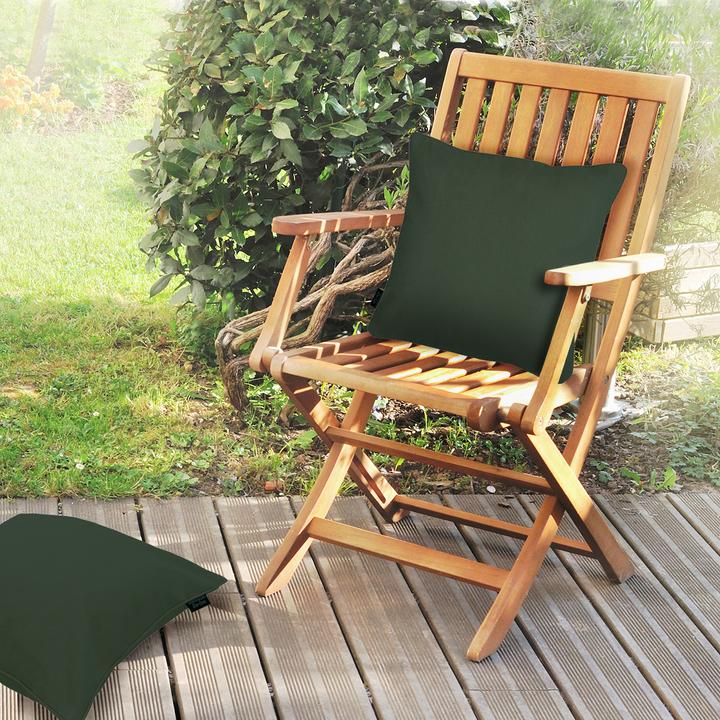 Produktbild Madison 4er-Set Deko-Kissen wasserabwesend, bequemes Outdoorkissen, grün, 50 x 50 x 10 cm (50 x 50 x 10 cm)