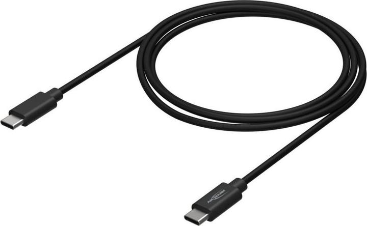 Produktbild Ansmann Kabel USB C->C S/S 200cm schwarz S/S 200cm (2 m, USB 3.0)