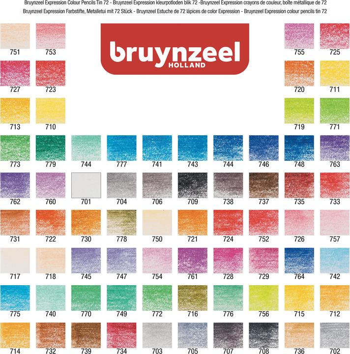 Produktbild Bruynzeel Farbstifte Expression Colour (72x)