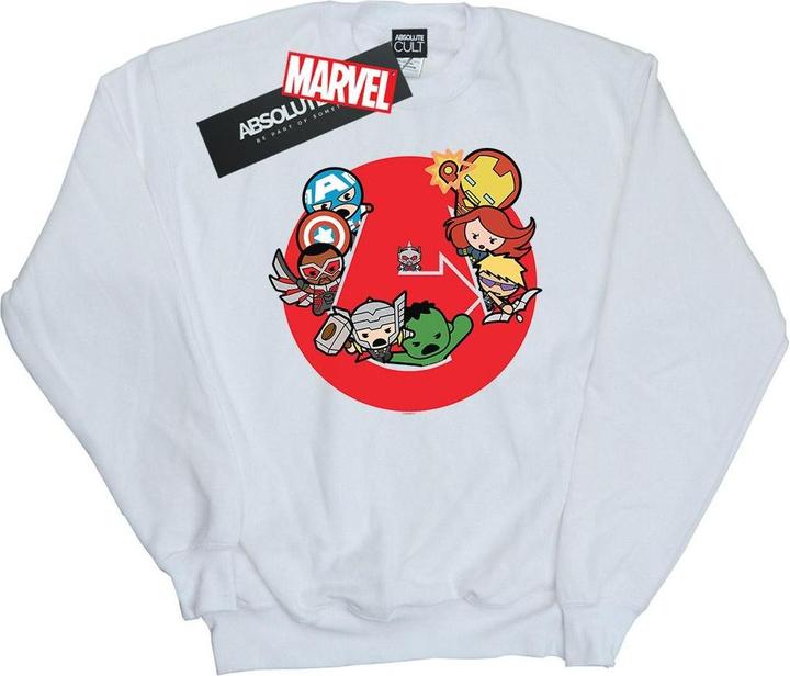 Actual product image Mens Kawaii Avengers Ready Steady War Sweatshirt (XL)
