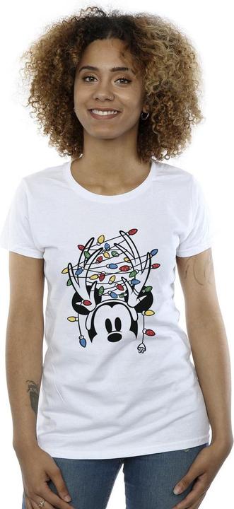 Produktbild Disney Mickey Mouse Christmas Head Lights TShirt (L)