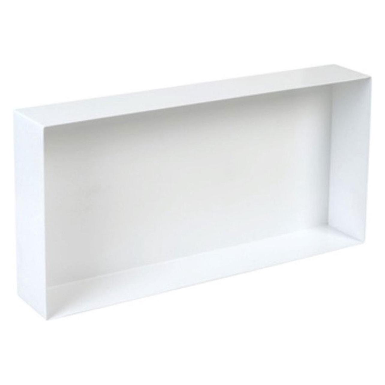 Plieger, Badkamerkast, Inbox Inbouwnis - Opbouwnis - Rvs - 60x30x10cm - Wit (60 X 10 X 30 cm)