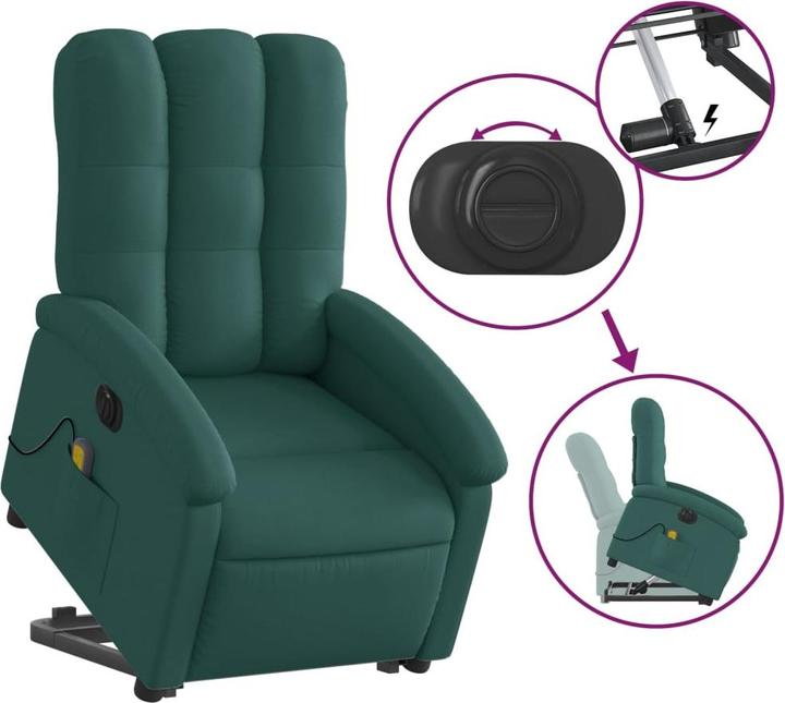 Immagine prodotto VidaXL Poltrona massaggiante elettrica con tessuto di supporto