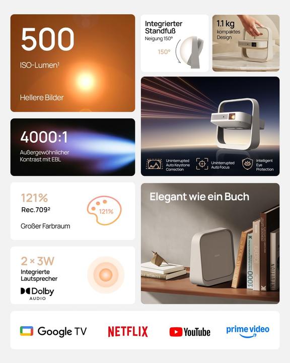 Actual product image XGIMI Tragbarer Beamer Elfin Flip Plus (Full HD)