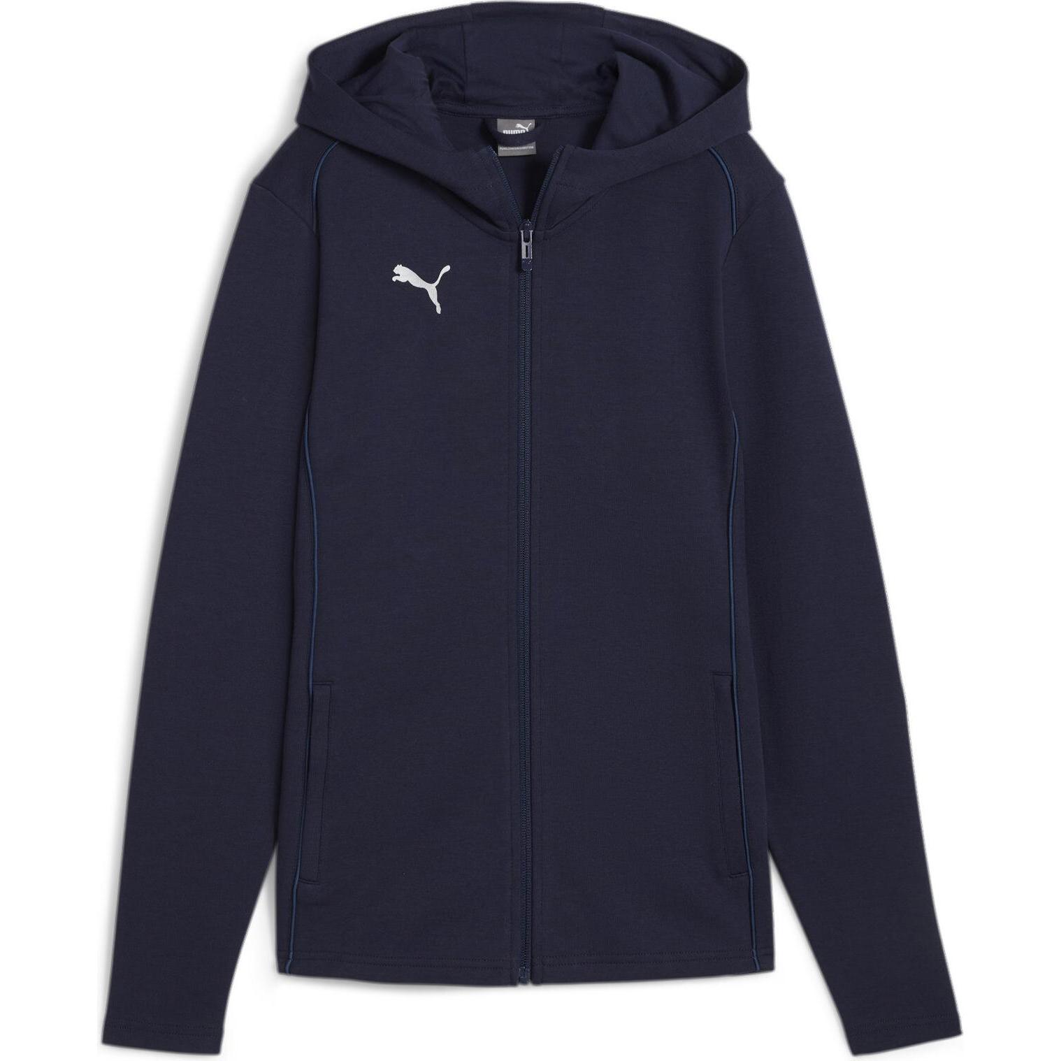 Puma, Damen, Laufjacke, teamFINAL Casuals Hooded Jkt Wmn (XL), Blau, XL