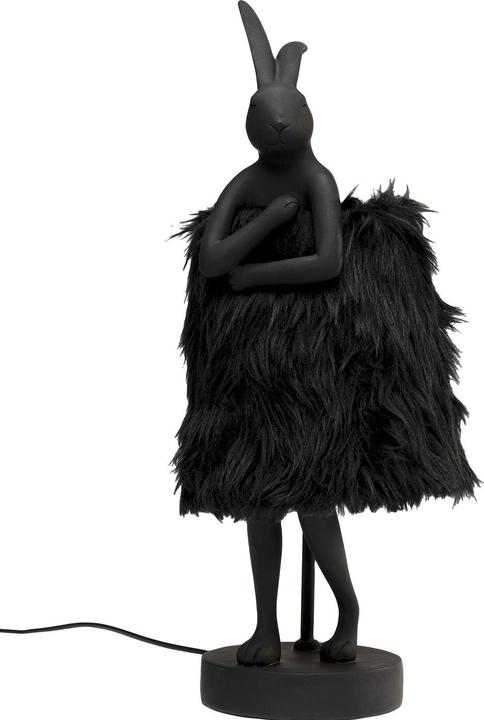 Image du produit Kare Design Lampe de table Animal Rabbit Fur noir/or 50cm (E14)
