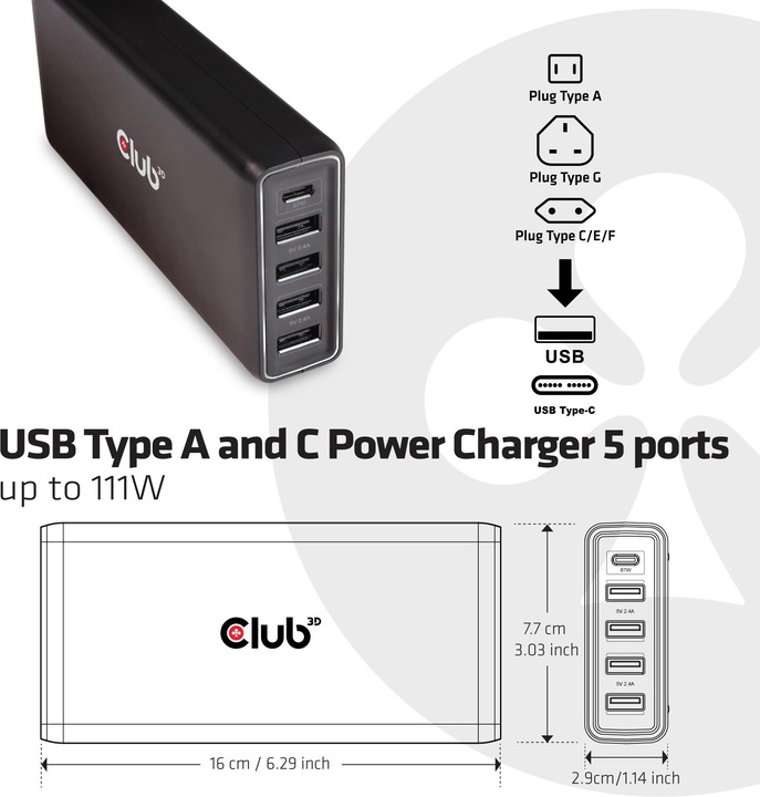 Actual product image Club 3D CAC-1903 (87 W)