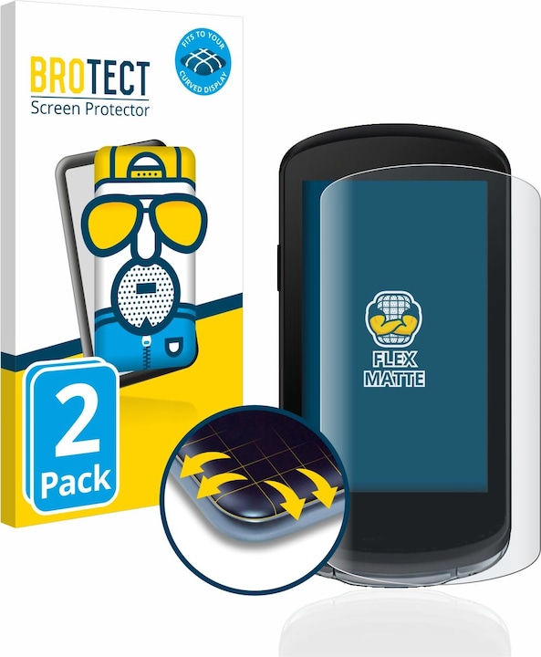 BROTECT Full-Cover Displayschutz Matt (2 Stück, Garmin Edge 1040)