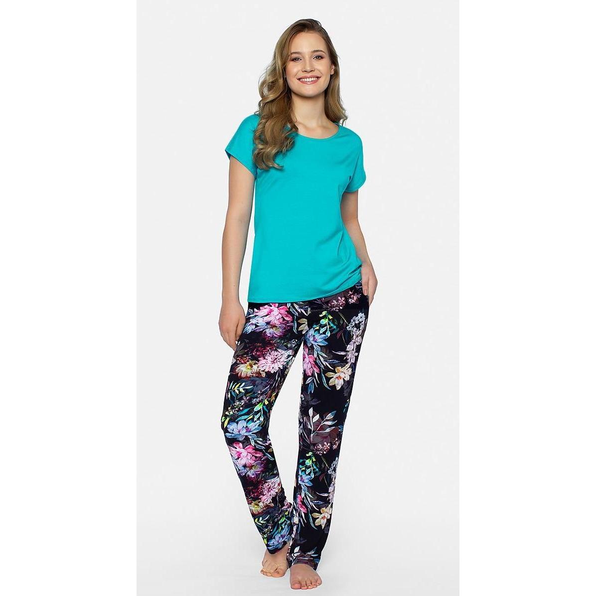Babella, Damen, Pyjama, Pyjama, Grün, (XL)