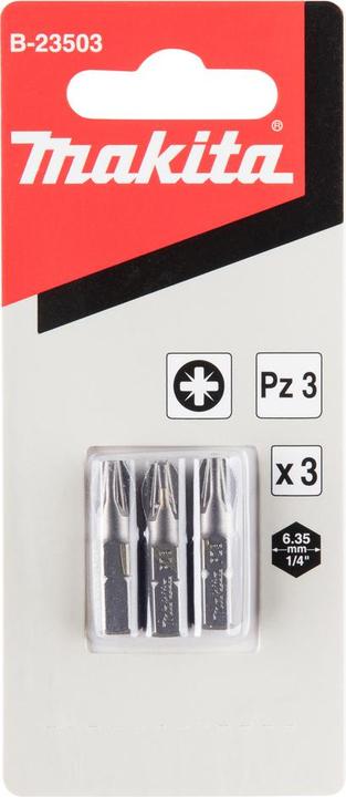 Produktbild Makita PZ Bit 3x25 3Stk