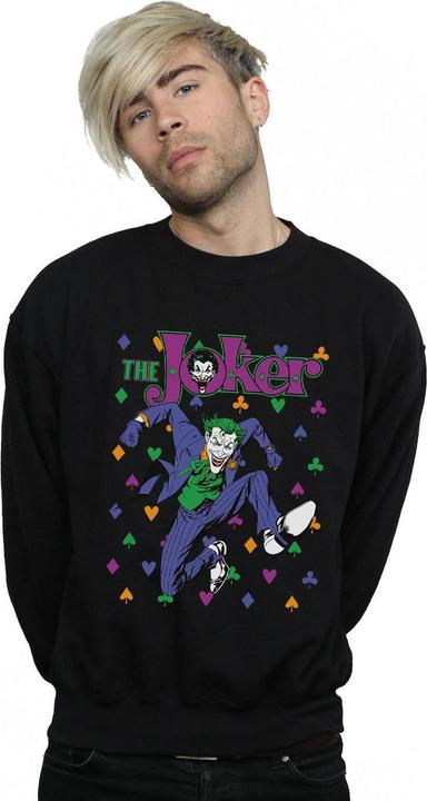 Actual product image Mens Batman Joker Cards Jump Cotton Sweatshirt (3XL)