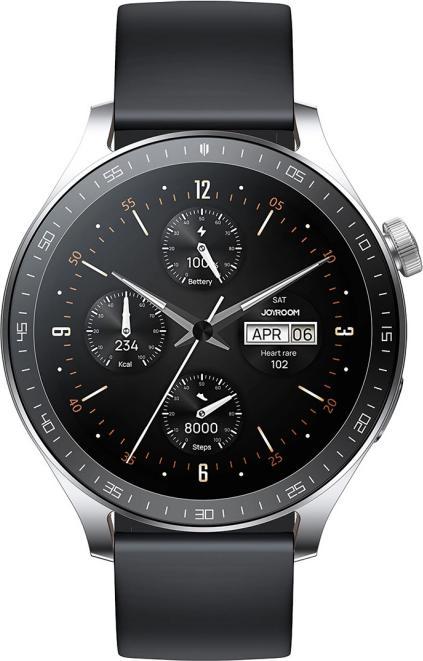 Actual product image Joyroom Classic Series JR-FC2 Pro Smart Watch (Answer/Make Call)-Moonlight Silver (48 mm)