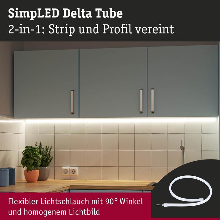 Actual product image Paulmann SimpLED Stripe Set Delta Tube (Warm white, 100 cm, Indoor)