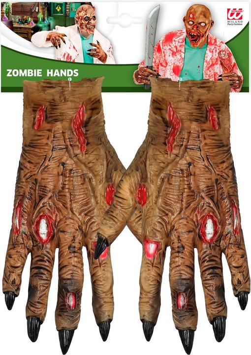 Produktbild Widmann Zombie Handschuhe, Latex