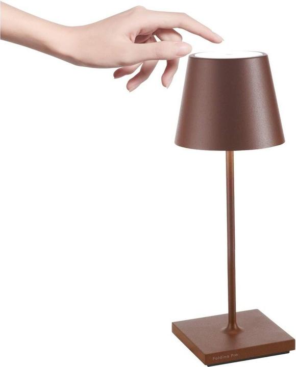 Image du produit Zafferano Lampe de Table LED Mini Corten Poldina Pro