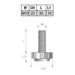 Thumbnail - Haushalt, Tischbeine + Tischgestell, SUPPORT FURN M10X22 PI07 PNE 4PCS