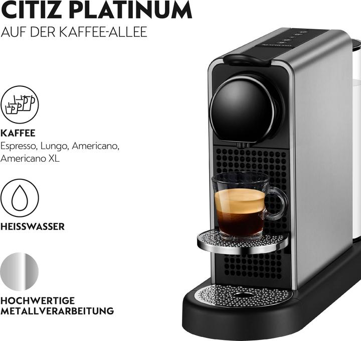 Image du produit Krups Nespresso CitiZ Platinum (NESPRESSO Original, Prise UE)