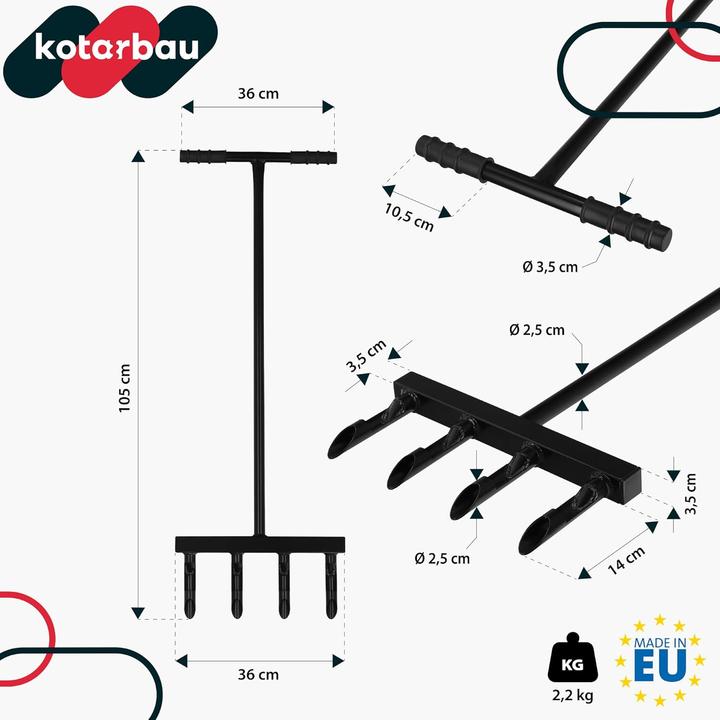 Actual product image Kotarbau Handvertikutierer