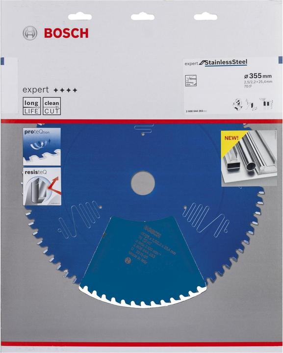 Actual product image Bosch Professional Zubehör Circular saw blade Expert for Stainless Steel, 355 x 25.4 x 2.5 x 70
