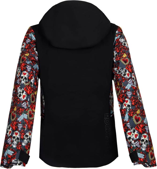 Image du produit Rock Experience Veste matelassée légère pour femme avec capuche réglable et manchettes ajustables (XL)
