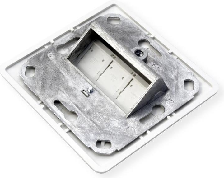 Produktbild Metz Connect 130B20D31002KE Keystone 3Port DE UP leer reinweiss Anschlussdose