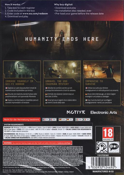 Actual product image EA Games Dead Space Remake (Code in a Box) (PC, DE, FR, IT)