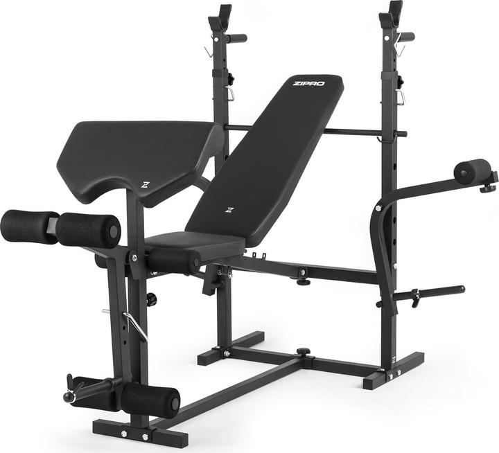 Zipro Weight bench with prayer bar, leg press and Ripped Stretching Press