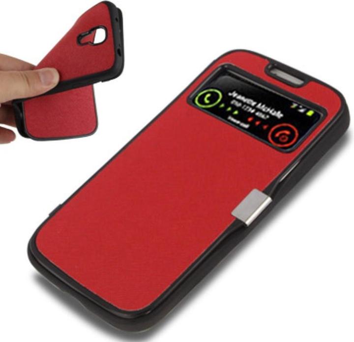 Produktbild König Design Design Handytasche für Samsung Galaxy S4 i9500 / i9505 / i9506 / Value Edition GT i9515 Rot (Samsung Galaxy S4)