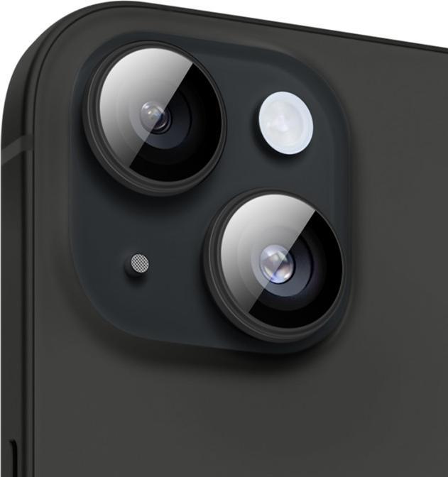Produktbild Benks GlassWarrior Kamera Abdeckung iPhone 15 / 15 Plus - Schwarz (1 Stk., Apple iPhone 15, Apple iPhone 15 Plus)