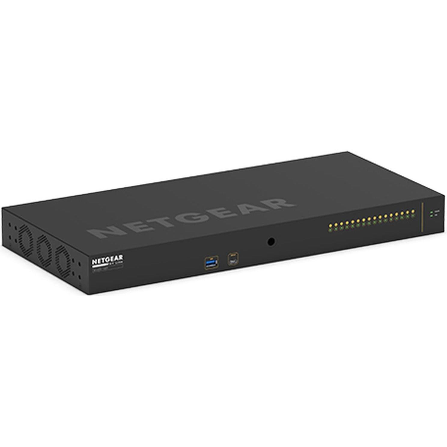 Netgear SFP+ Switch AV Line M4250-16XF 16 Port (16 Ports), Netzwerk Switch, Schwarz